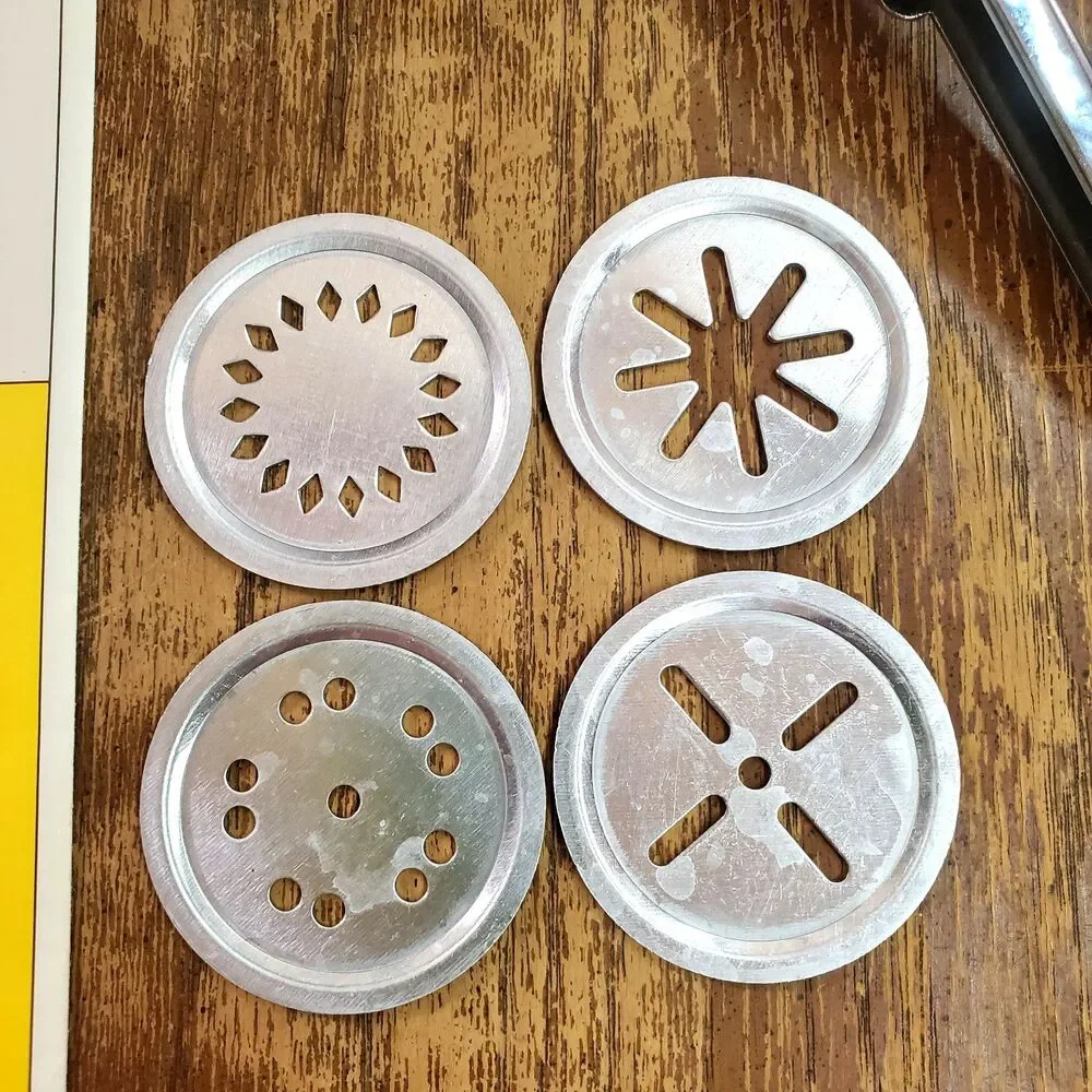 Vintage Marcato Atlas Gold Biscuits Cookie Press Maker 20 Discs 4 Tips Box Italy